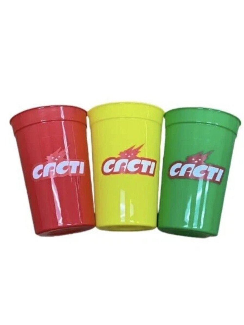 Travis Scott Cacti Cup Astroworld (set of 3) Red, Green, and Yellow NEW